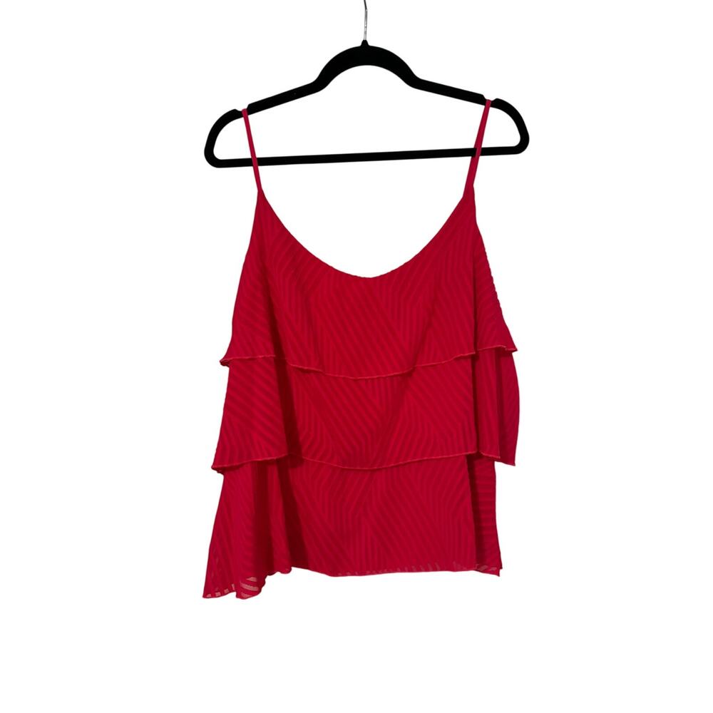 NWOT Anthropologie Amadi Ameline Pink Textured Tiered Tank - Size XL - Picture 6 of 8